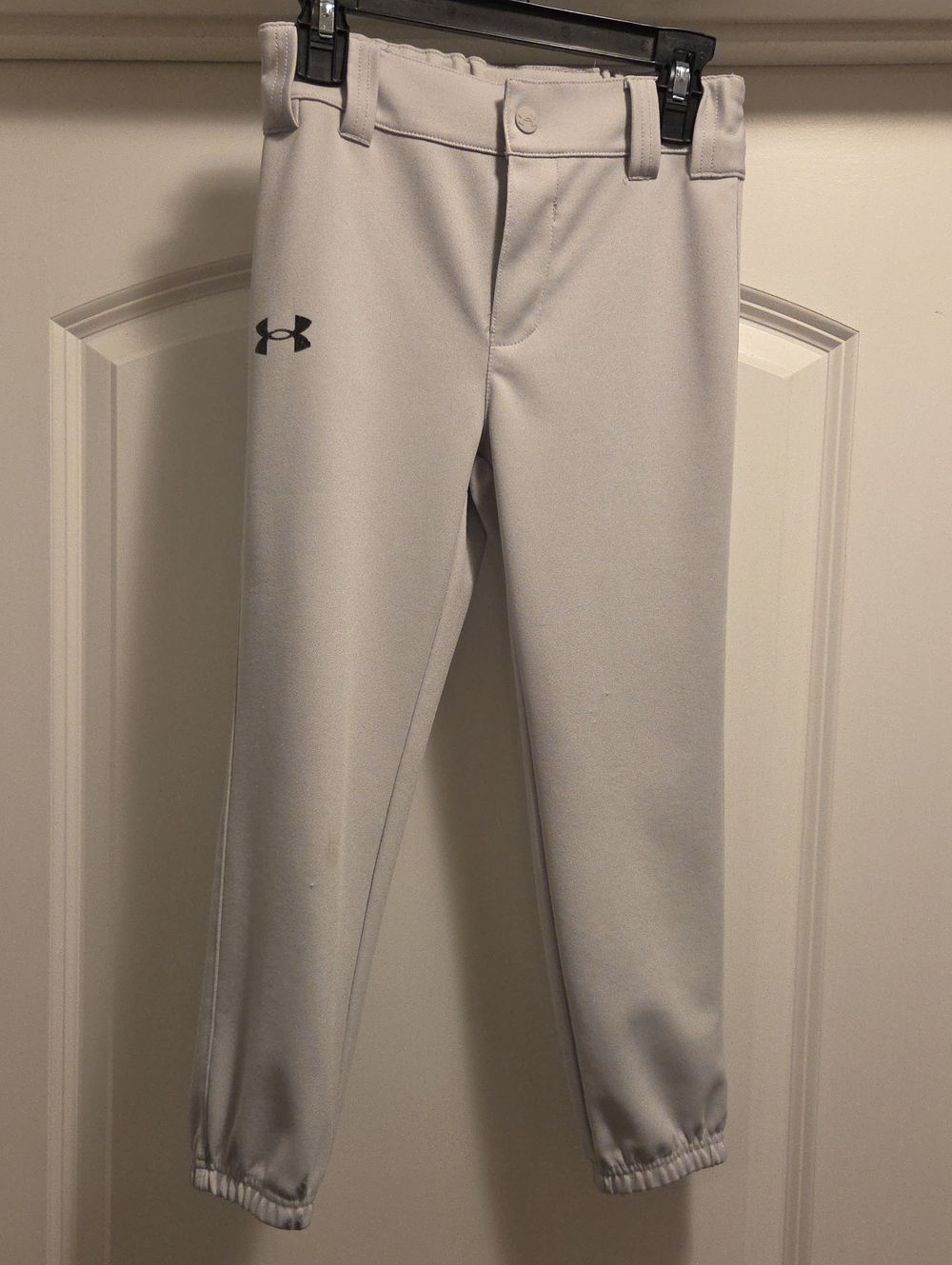 Boys Under Armour Light Gray Baseball Pants